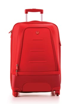 Luggage consisting of large suitcases isolated on white