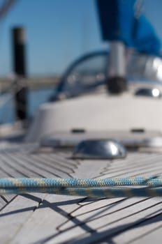 marina in Schilksee, Kiel, with some details of boats