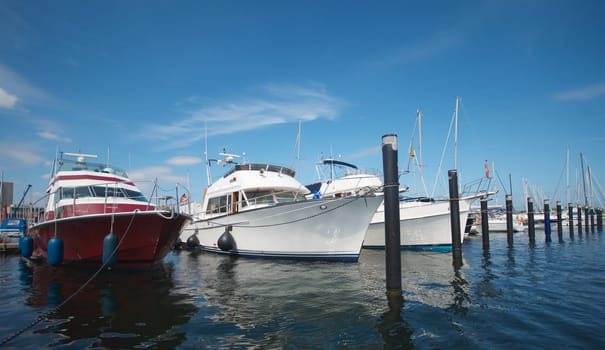 harbor of schilksee near Kiel, germany