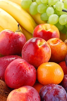 Composition with variety of fruits