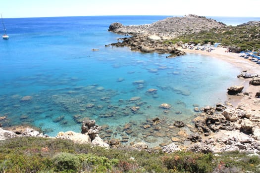 Ladiko Bay in Rhodes