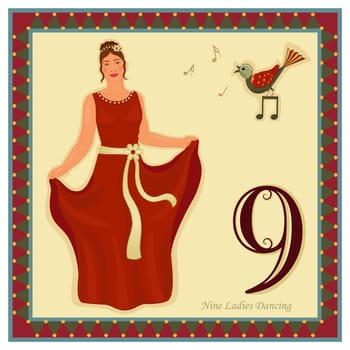 The 12 Days of Christmas - 9-th Day - Nine ladies dancing
