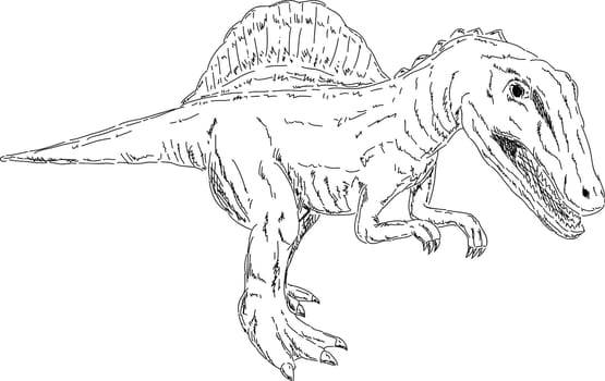 vector - dino - Spinosaurus - isolated on background