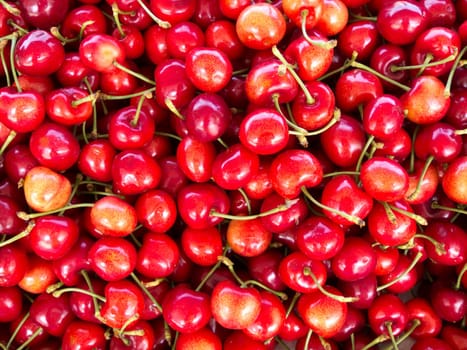Cherries,red fresh fruit can also be used as a background