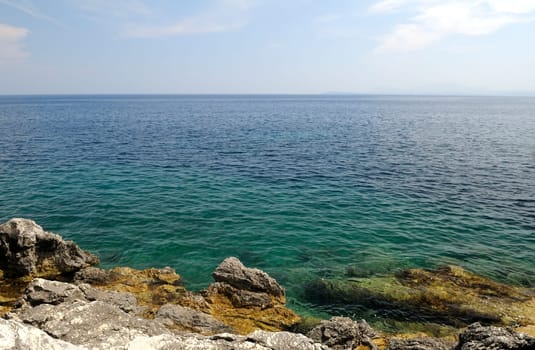 Corfu Island,Greece,View from Corfu Island over the Mediterranean Sea