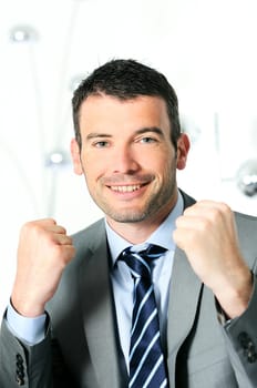 An attractive business man with succes