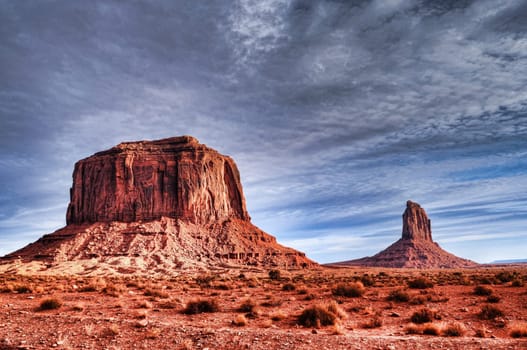 The beginning of winter at Monument Valley