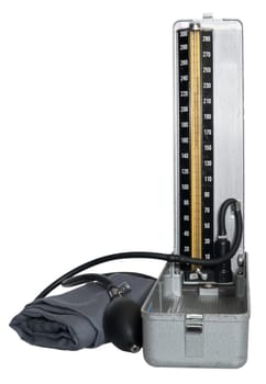 Retro Tonometer Isolated on White - With Clipping Path