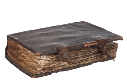 old book isolated on a white background