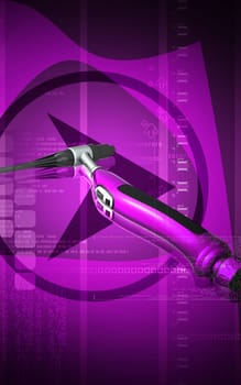 Digital illustration of weld craft in colour background