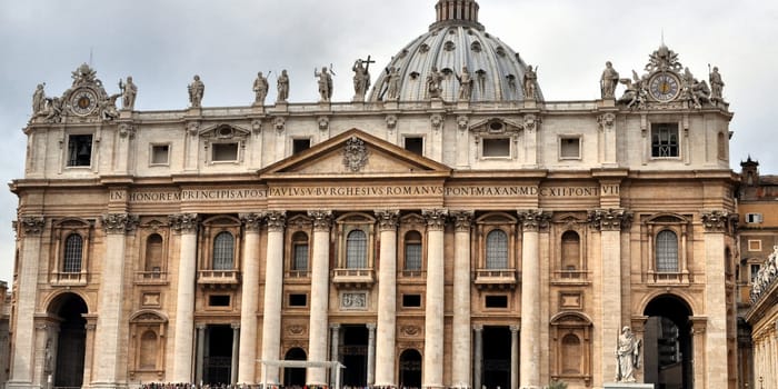 Basilica church of Saint Peter (San Pietro), Rome, Italy - high dynamic range HDR