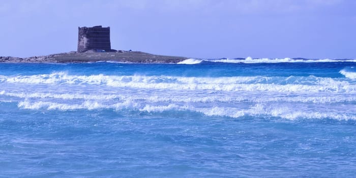The Stintino beach in Sassari, Sardinia, Italy