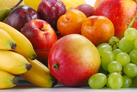 Composition with variety of fruits