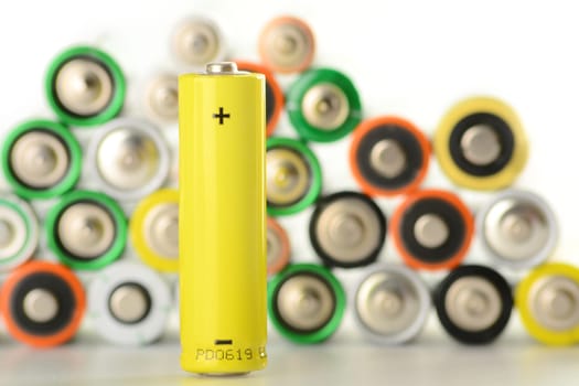 Composition with alkaline batteries