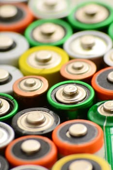 Composition with alkaline batteries