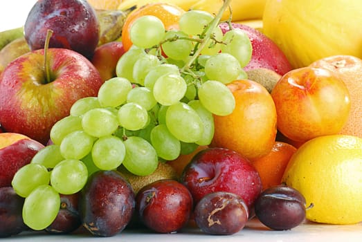 Composition with variety of fruits