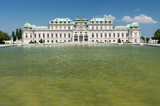 Belvedere Palace,historic building and landmark of Vienna