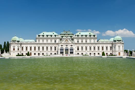 Belvedere Palace,historic building and landmark of Vienna