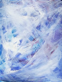 Blue, white, purple and red are the main colors of this acrylic abstract art painting.
