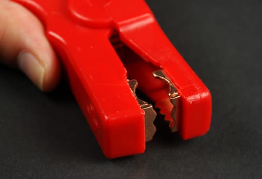 alligator clip for jump starting a car