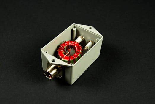 picture of a network device with connectors