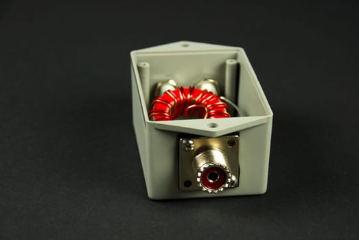 picture of a network device with connectors