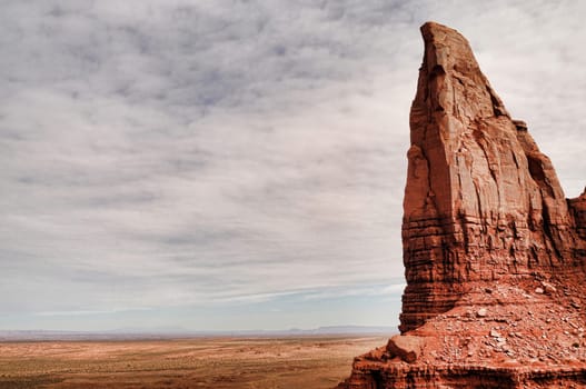 Monument Valley on the Navajo indian reservation northern Arizona