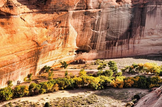 White House Ruins Canyon de Chelly Navajo indian reservation northern arizona