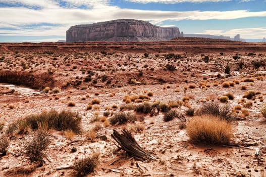 Monument Valley on the Navajo indian reservation northern Arizona