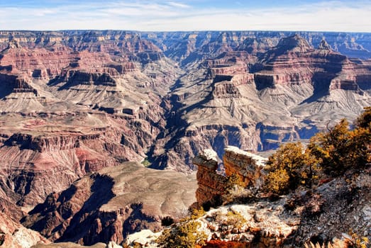 Early morning at the Grand Canyon in Arizona
