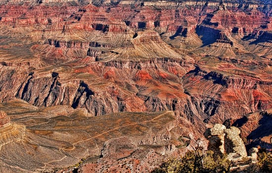 Early morning in the Grand Canyon Arizona
