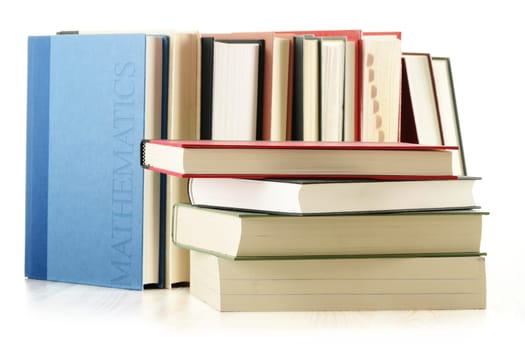 Composition with books on the table