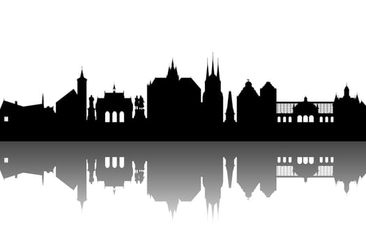 Erfurt Silhouette Abstract