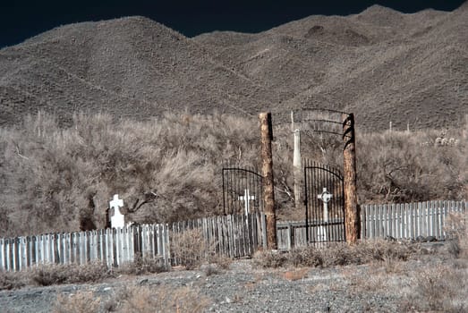 An old cemetary in the desert southwest