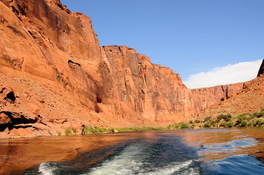 The Colorado River in Glen Canyon Arizona