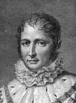 Joseph Napoleon Bonaparte (1768-1844) on engraving from 1800s. Elder brother of Napoleon I of France, who made him King of Naples and Sicily (1806-1808) and later King of Spain and the Indies as Joseph I of Spain (1808-1813).