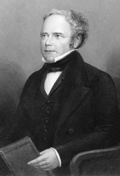 William Thomas Brande (1788-1866) on engraving from 1800s. English chemist. Engraved by C.W.Sharpe after a picture by L.Wyon and published by W.Mackenzie.