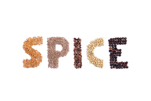 Spice word formed using a few spices