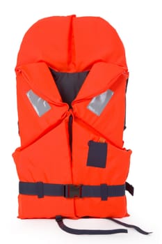 Life jacket isolated on white background