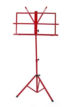 Music stand isolated on white background