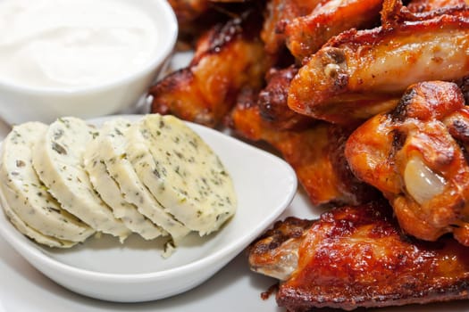 Chicken wings,grilled chicken as a popular finger food