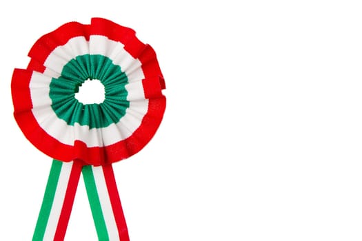 cockade  with italian flag color
