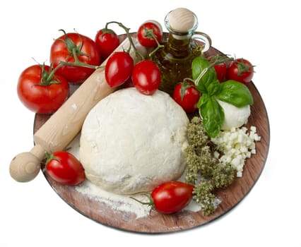 ingredients for homemade pizza