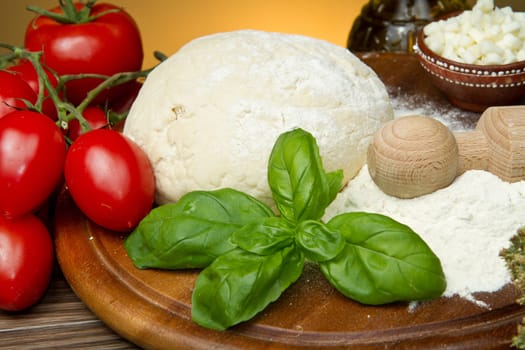 ingredients for homemade pizza