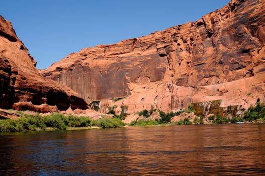 The Colorado River in Glen Canyon Arizona