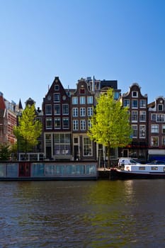 One of canals in Amsterdam