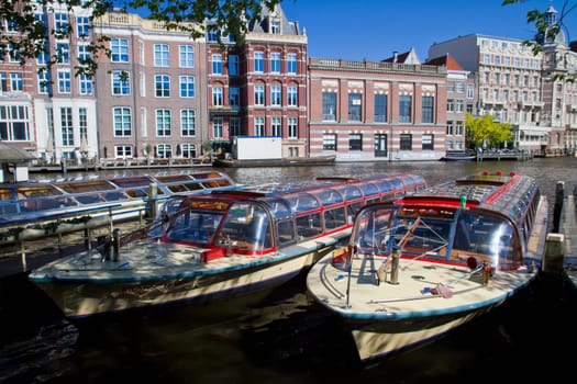 One of canals in Amsterdam