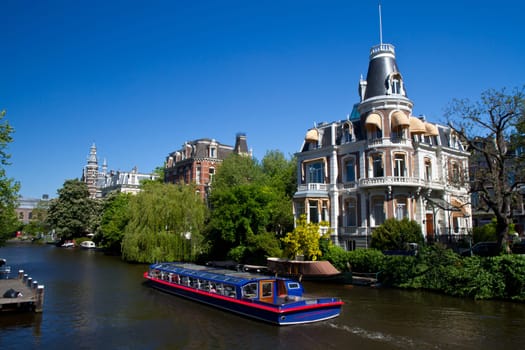 One of canals in Amsterdam
