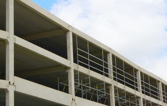 Construction of Modern Buliding - Parking House / Garage