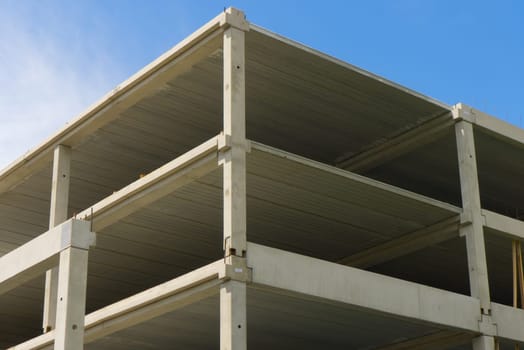 Construction of Modern Buliding - Parking House / Garage